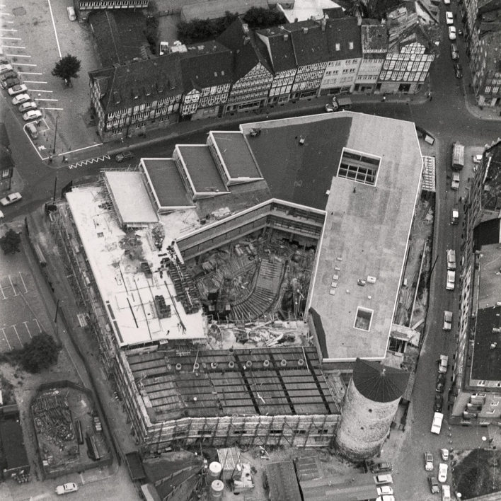 Hannover: Neubau des Historischen Museum, Luftbild 1964. Bildarchiv Historisches Museum Hannover