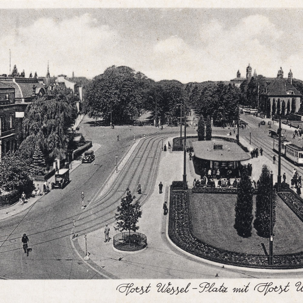 Hannover: Horst-Wessel-Platz, benannt nach einem Heroen der NS-Bewegung, 1930er Jahre. Bildarchiv Historisches Museum Hannover