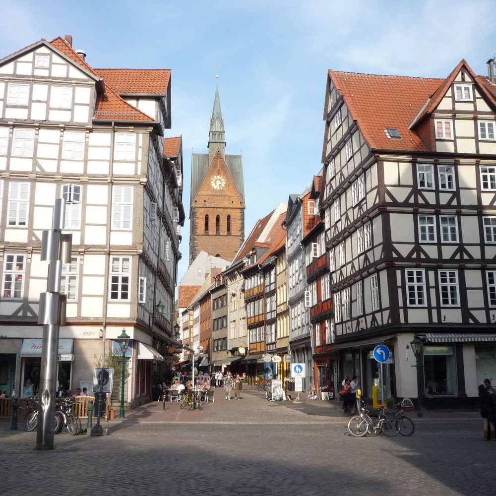 Hannover: Blick in die Kramerstraße vom Standort Holzmarkt, 2011. Foto von Pedelecs, Wikimedia Commons