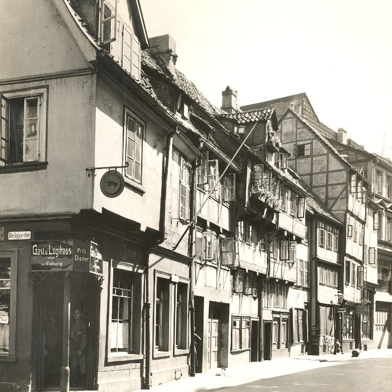 Hannover, Kleine Packhofstraße 10-4 /Ecke Heiligerstraße, UM 1935. Bildarchiv Historisches Museum Hannover