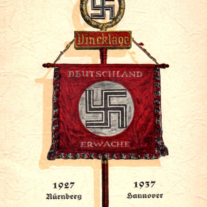 Hannover: Umschlag einer Festschrift zum zehnjährigen Bestehen der SA-Standarte 73 Dincklage, Hannover 1937. Privatbesitz