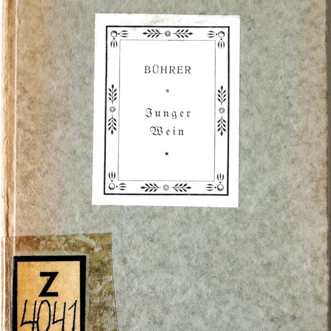 Hannover: Buchumschlag aus dem Besitz von Liese Dreyer, im November 1945 von der Stadtbibliothek Hannover inventarisiert als ‚Geschenk‘ der Gestapo. Fotoarchiv Stadtbibliothek Hannover