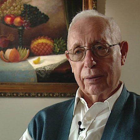 Martin Bialystock (1923 Hannover -2020 Tel Aviv) im Jahre 2013. Quelle buten un binnen - Radio Bremen