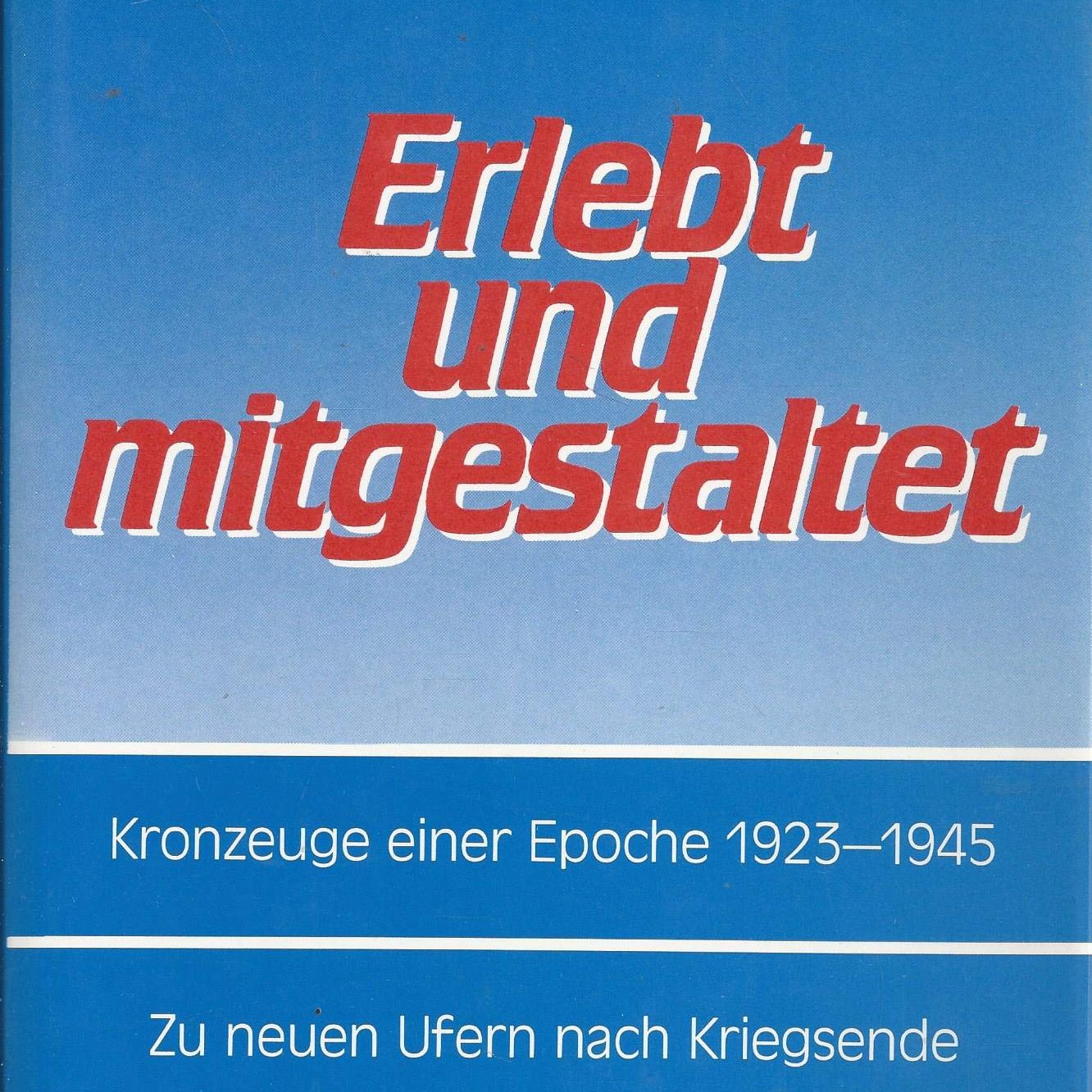 1984 veröffentlichte Lauterbacher in einem rechtsextremen Verlag seine Lebensbeschreibung unter dem Titel Erlebt und mitgestaltet, ein typisches Beispiel für Rechtfertigungsliteratur